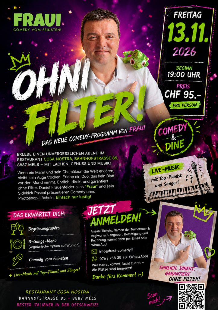 Ohni Filter! Comedy & Dine